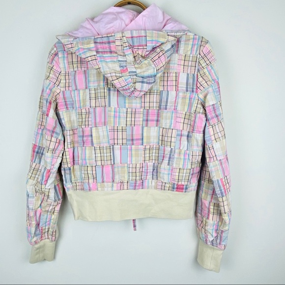 aèropostale || Patchwork Hooded Jacket; Size L - Picture 3 of 10